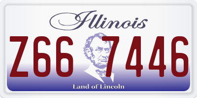 IL license plate Z667446