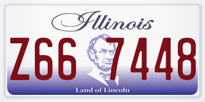 IL license plate Z667448