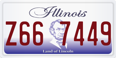 IL license plate Z667449