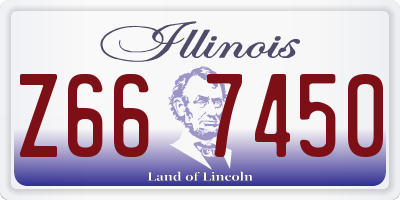 IL license plate Z667450