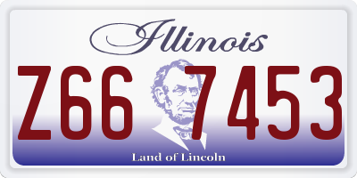 IL license plate Z667453