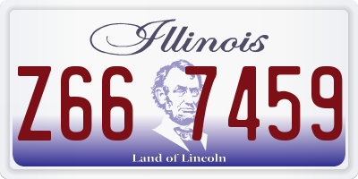 IL license plate Z667459