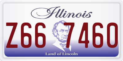 IL license plate Z667460