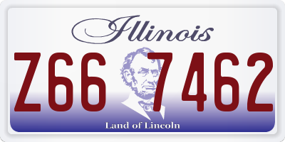 IL license plate Z667462