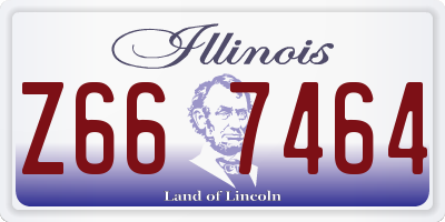 IL license plate Z667464