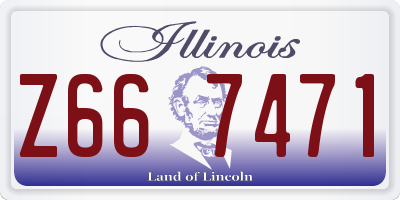 IL license plate Z667471