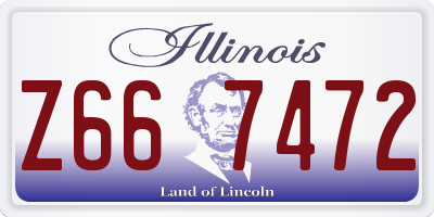 IL license plate Z667472