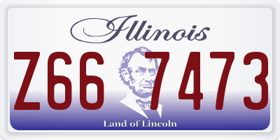 IL license plate Z667473