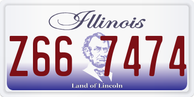 IL license plate Z667474