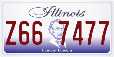 IL license plate Z667477
