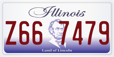 IL license plate Z667479