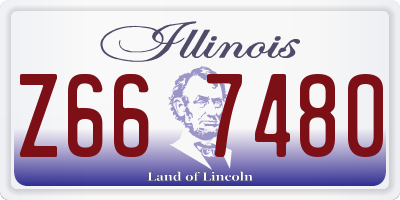 IL license plate Z667480