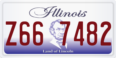 IL license plate Z667482