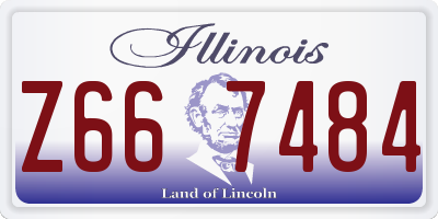 IL license plate Z667484