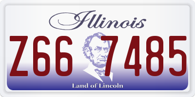 IL license plate Z667485