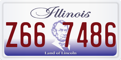 IL license plate Z667486