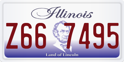 IL license plate Z667495