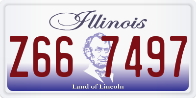 IL license plate Z667497