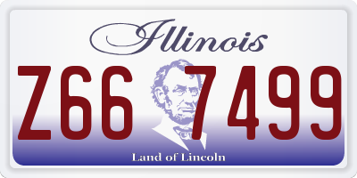IL license plate Z667499
