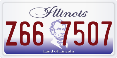 IL license plate Z667507