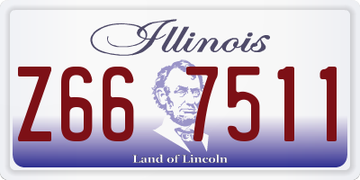 IL license plate Z667511