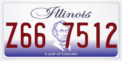 IL license plate Z667512