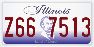 IL license plate Z667513