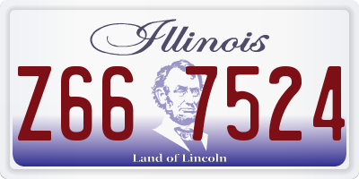 IL license plate Z667524