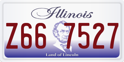 IL license plate Z667527