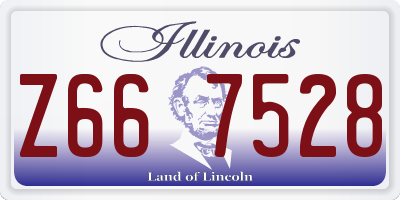 IL license plate Z667528
