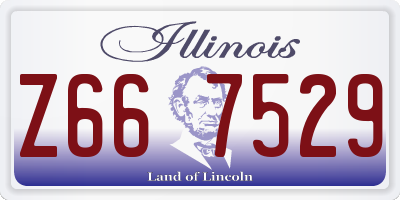 IL license plate Z667529