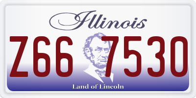 IL license plate Z667530
