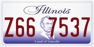 IL license plate Z667537