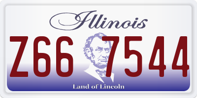 IL license plate Z667544