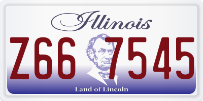 IL license plate Z667545