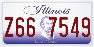 IL license plate Z667549