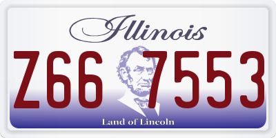 IL license plate Z667553