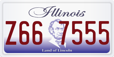 IL license plate Z667555