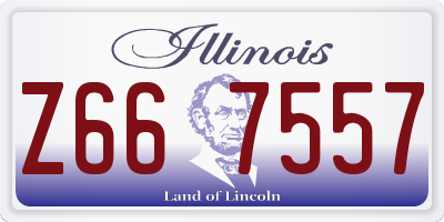IL license plate Z667557