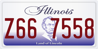 IL license plate Z667558