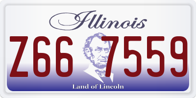 IL license plate Z667559