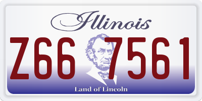 IL license plate Z667561