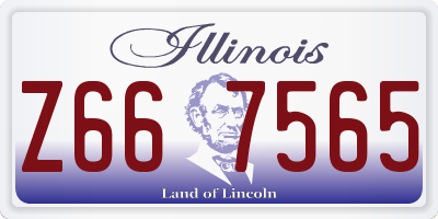 IL license plate Z667565