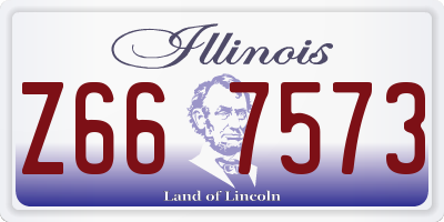 IL license plate Z667573