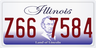 IL license plate Z667584