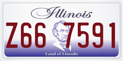 IL license plate Z667591