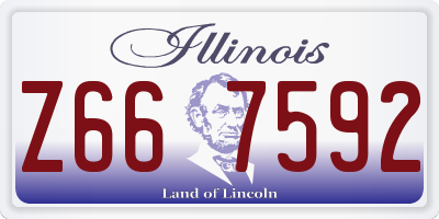 IL license plate Z667592