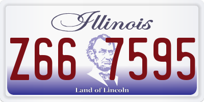IL license plate Z667595