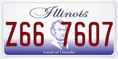 IL license plate Z667607