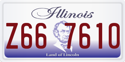 IL license plate Z667610